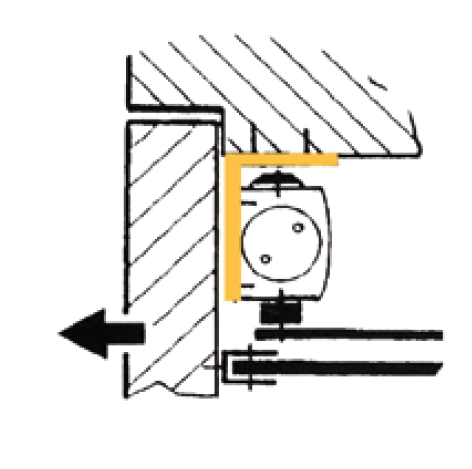 plafonmontage beugel TS 4000 en TS 5000