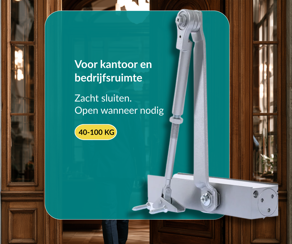 Dorrenhaus D-2025-HO deurdranger met schaararm en openhoudfunctie (40-100 kg)