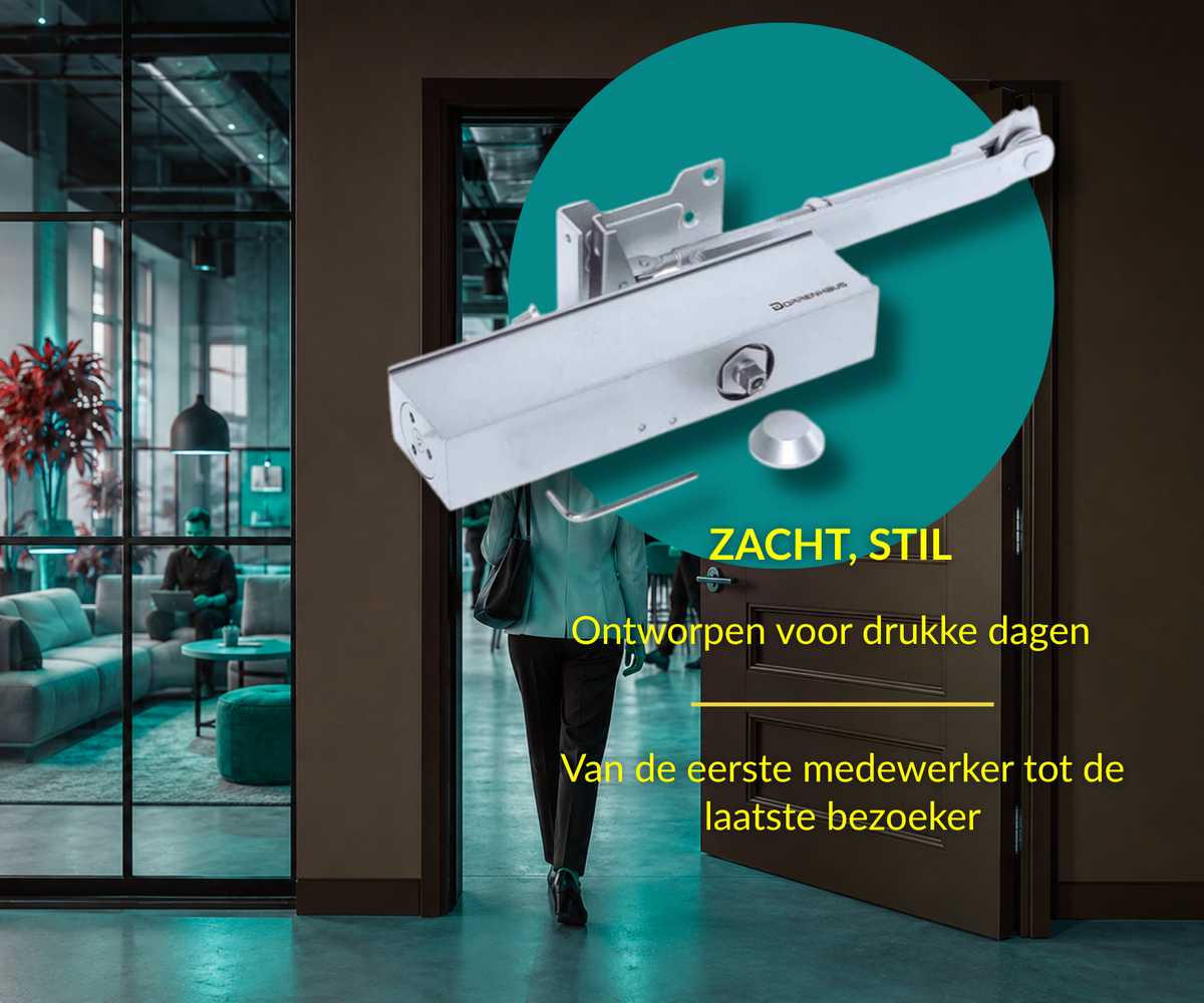 Dorrenhaus D-2025-HO-PA deurdranger voor parallelmontage met openhoudfunctie (40-100 kg)