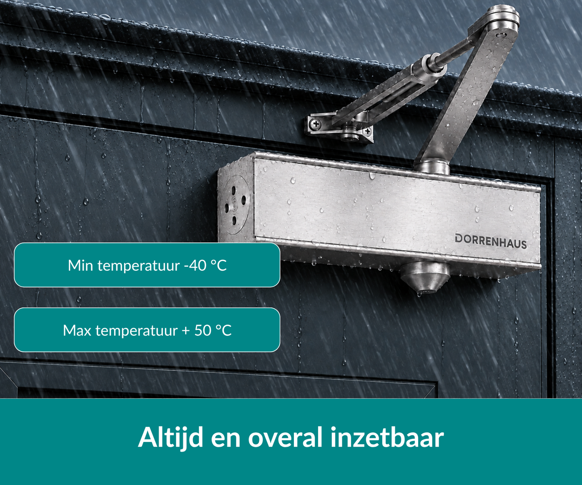 Dorrenhaus D-3036-HO deurdranger met schaararm en openhoudfunctie (40-150 kg)