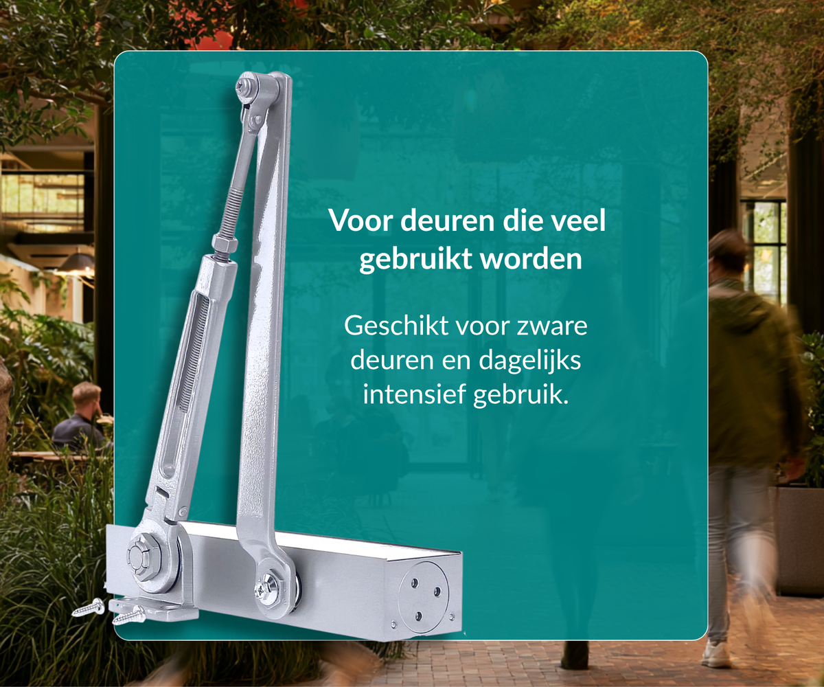 Dorrenhaus D-3036-HO deurdranger met schaararm en openhoudfunctie (40-150 kg)