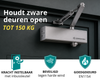 Dorrenhaus D-3036-HO deurdranger met schaararm en openhoudfunctie (40-150 kg)