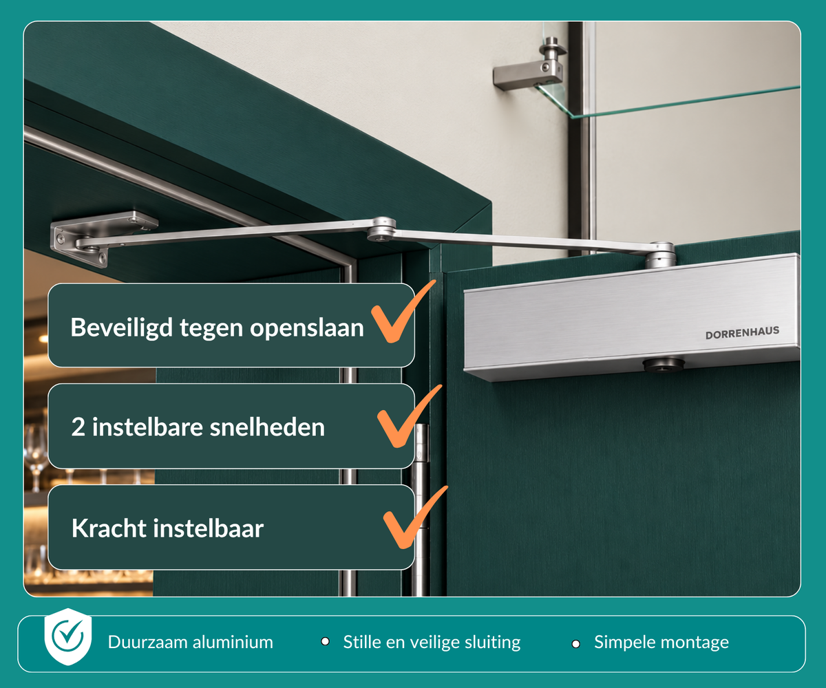 Dorrenhaus D-3036-PA deurdranger voor parallelmontage (40-150 kg)