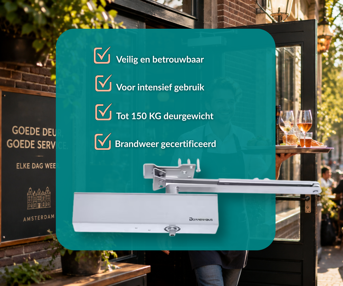 Dorrenhaus D-3036-PA deurdranger voor parallelmontage (40-150 kg)