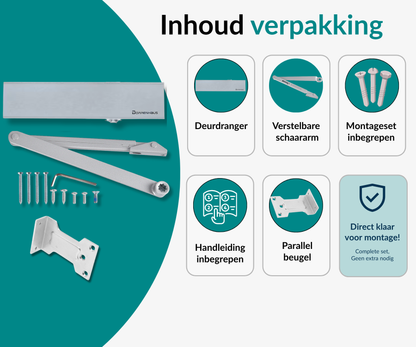 Dorrenhaus D-3036-PA deurdranger voor parallelmontage (40-150 kg)