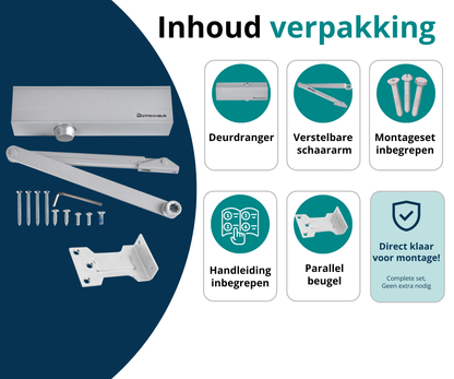 Dorrenhaus D-3036-PA deurdranger voor parallelmontage (40-150 kg)