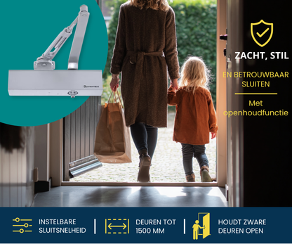 Dorrenhaus D-3036-HO deurdranger met schaararm en openhoudfunctie (40-150 kg)