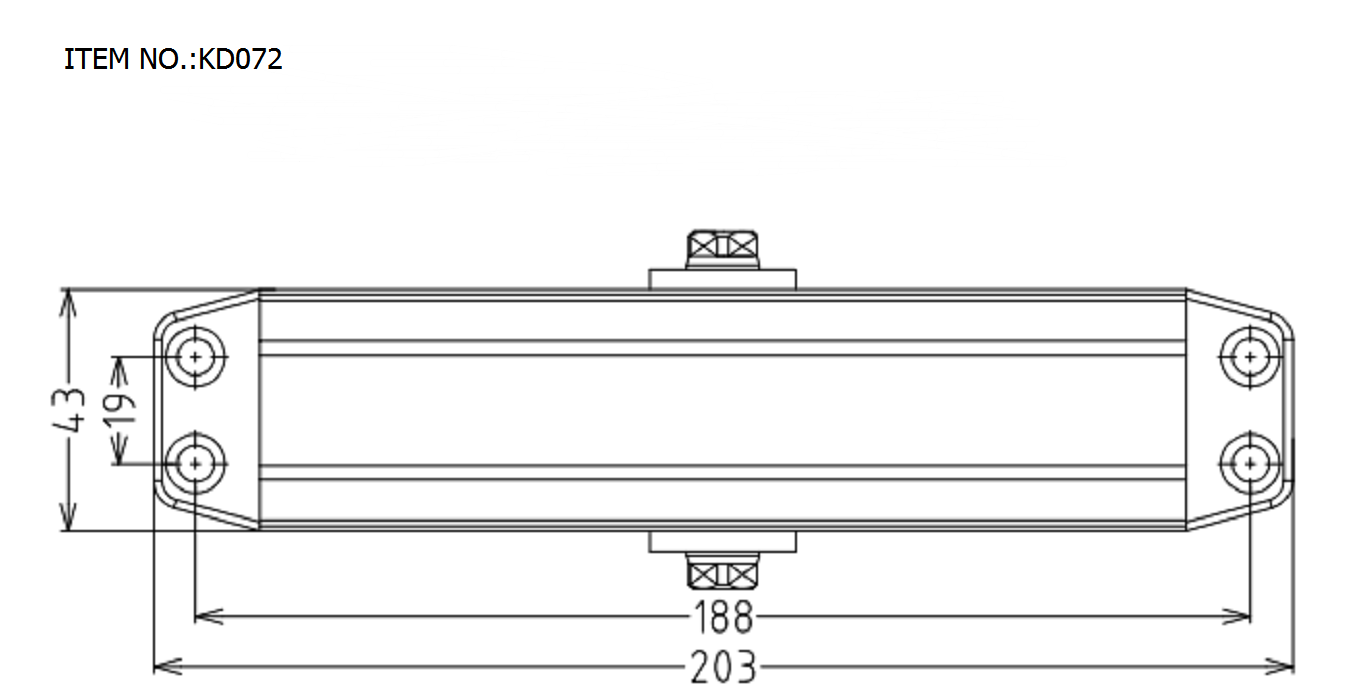 KD-072F door closer (60-80 KG)