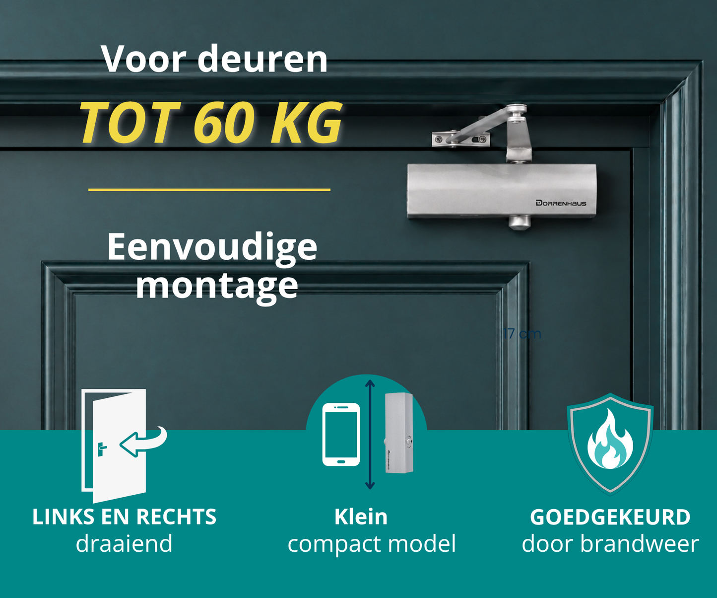 Dorrenhaus D-903 doorcloser with scissor arm (20-60 kg)
