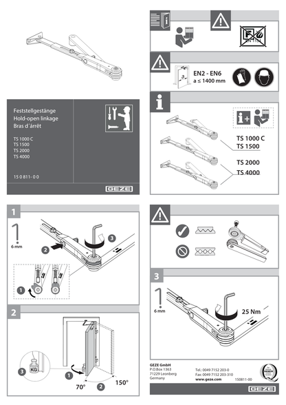 TS-2000-HO GEZE deurdranger (40-80KG)