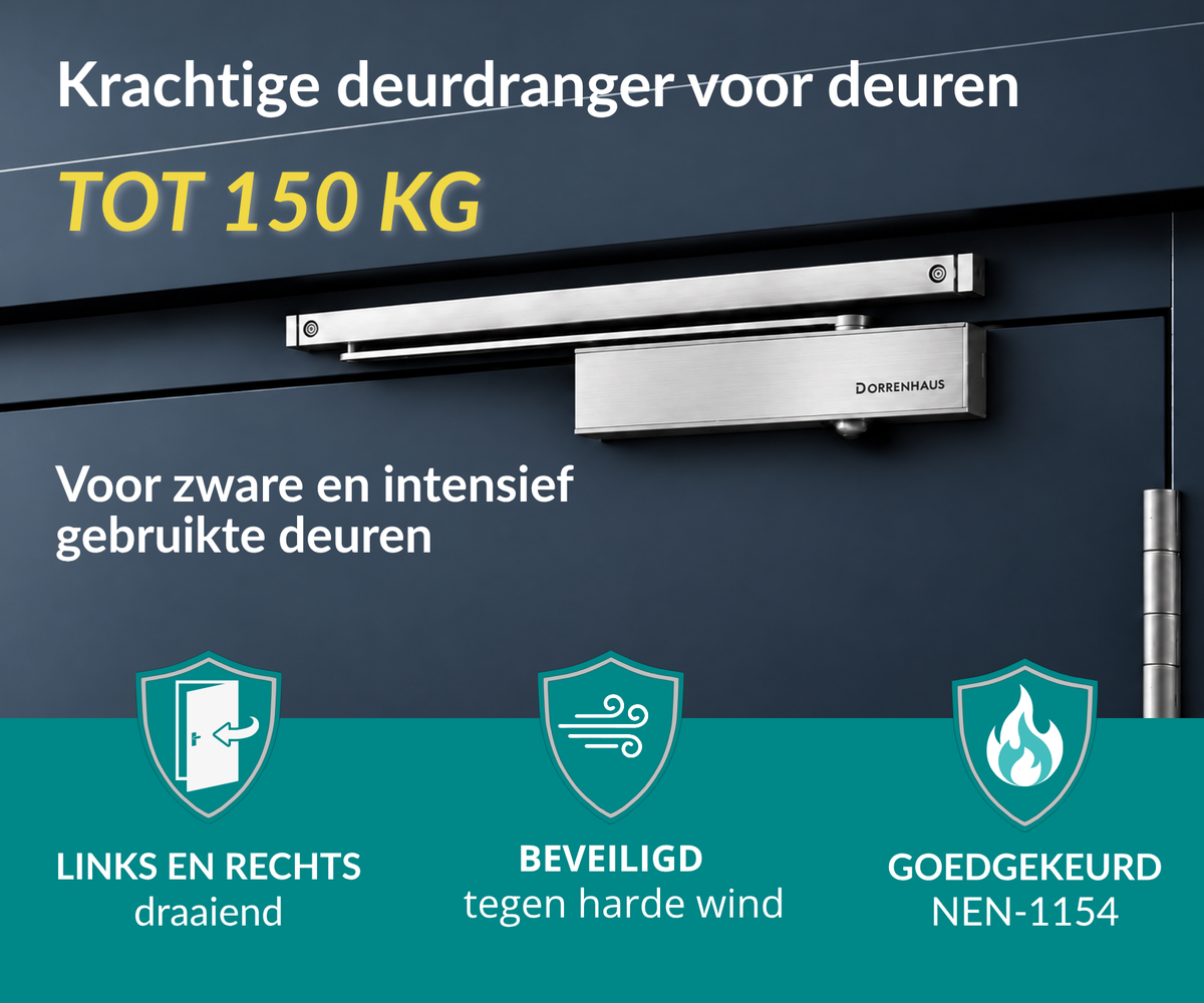 Dorrenhaus D-3036-H Türschließer mit Gleitarme (40-150 kg)