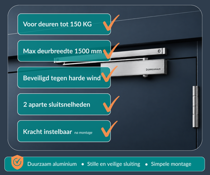 Dorrenhaus D-3036-H Türschließer mit Gleitarme (40-150 kg)