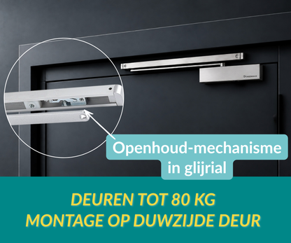 Dorrenhaus D-904-H-PA-HO deurdranger voor parallelmontage met openhoudfunctie (20-80 kg)