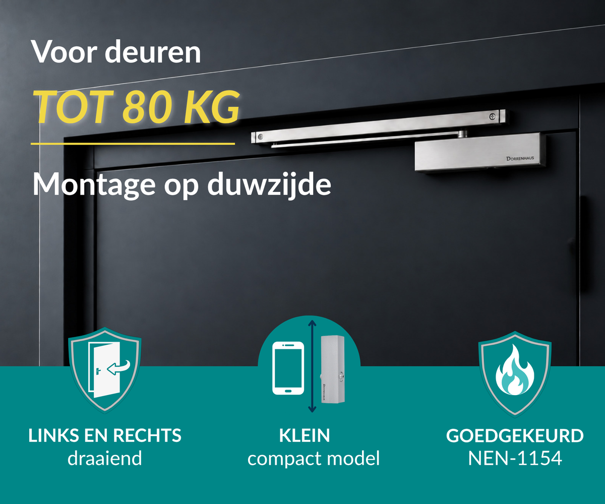 Dorrenhaus D-904-H-PA deurdranger voor parallelmontage (20-80 kg)