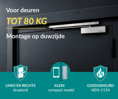 Dorrenhaus D-904-H-PA deurdranger voor parallelmontage (20-80 kg)