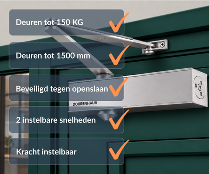 Dorrenhaus D-3036 doorcloser with scissor arm (40-150 kg)