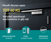 Dorrenhaus D-904-H-HO deurdranger met glij-arm en openhoudfunctie (20-60 kg)