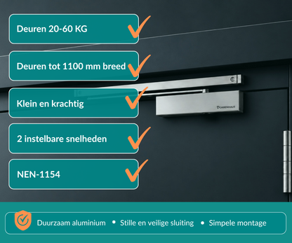 Dorrenhaus D-904-H-PA deurdranger voor parallelmontage (20-80 kg)