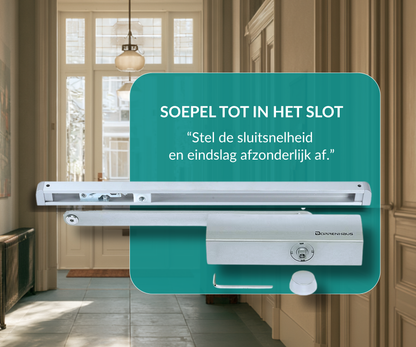 Dorrenhaus D-904-H-HO deurdranger met glij-arm en openhoudfunctie (20-60 kg)