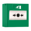 double changeover contact reset fire alarm / surface-mounted / flush-mounted green rp-gd2-11