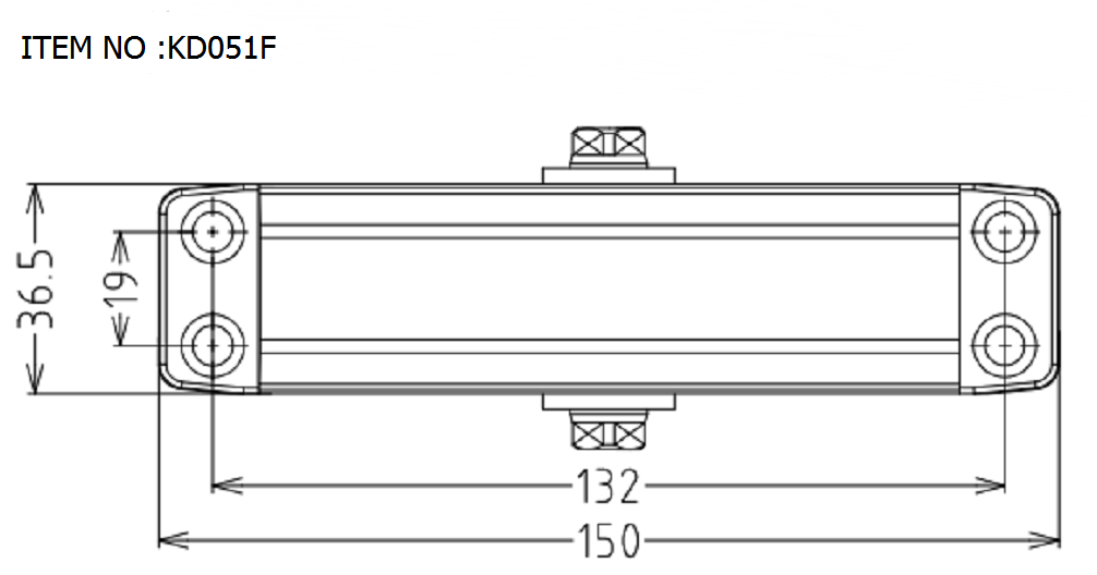 KD-051F door closer (20-40KG)