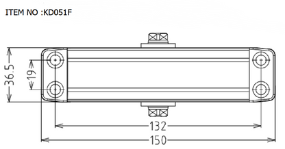KD-051F door closer (20-40KG)