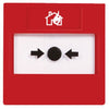 double switch reset fire alarm / flush-mounted / surface-mounted / red RP-RD2-11