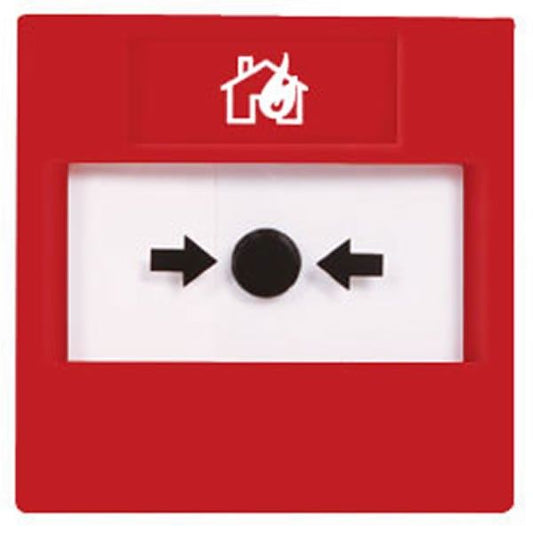 double switch reset fire alarm / flush-mounted / surface-mounted / red RP-RD2-11