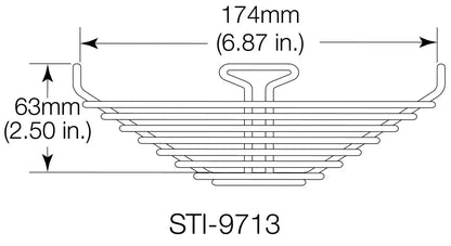 STI 9713 63 mm hoch x 174 mm/50 mm Schutzblech