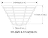 STI 9609 124 mm hoch x 215 mm/78 mm