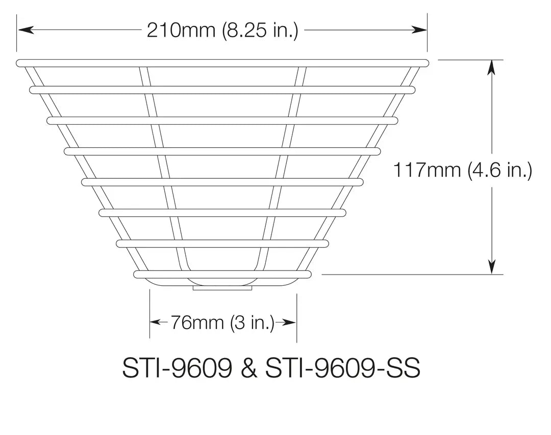 STI 9609 124 mm hoch x 215 mm/78 mm