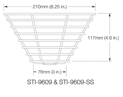 STI 9609 124 mm hoch x 215 mm/78 mm