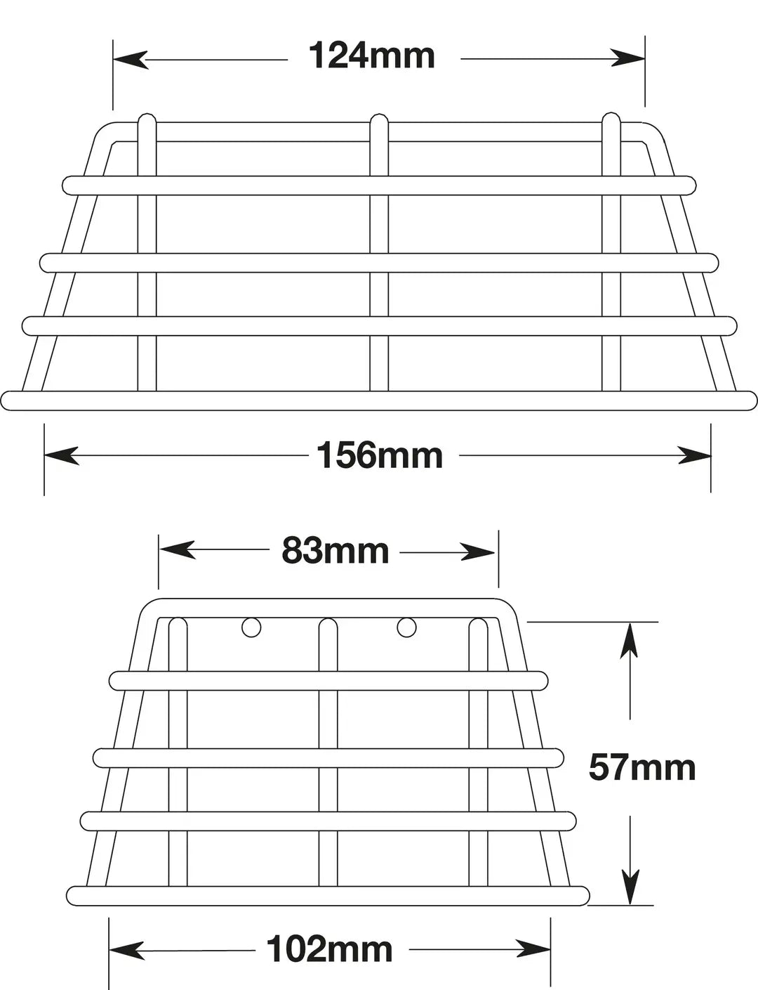 STI 9620 156mm x 102mm x 57mm beskyttelseskurv