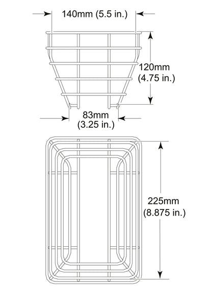 STI 9624 225mm x 140mm x 120mm beschermkorf