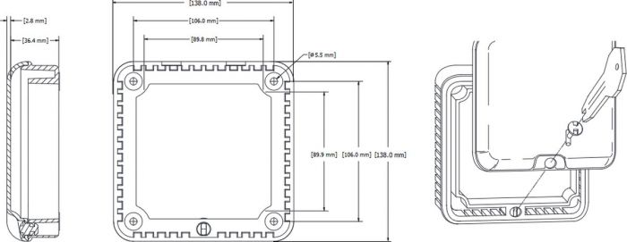STI 9102 beschermkap thermostaat polycarbonaat