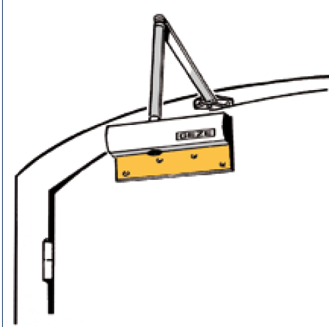 mounting plate arch door TS 4000